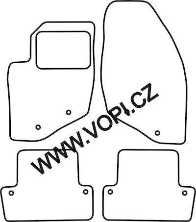 Autokoberce Volvo S60 2000 - 08/2010 Autofit (5014)